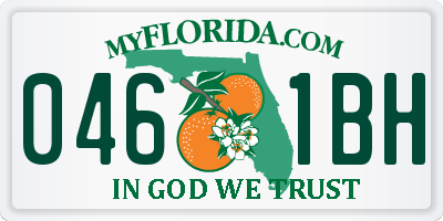 FL license plate 0461BH