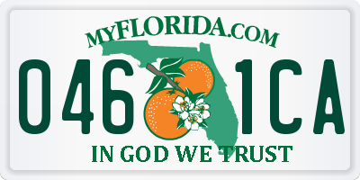 FL license plate 0461CA