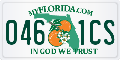 FL license plate 0461CS