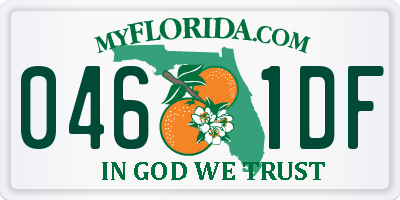FL license plate 0461DF