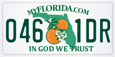 FL license plate 0461DR