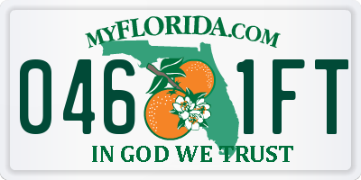 FL license plate 0461FT