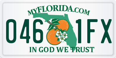 FL license plate 0461FX