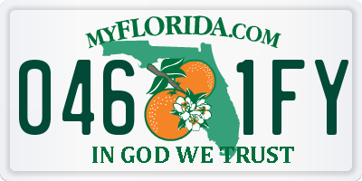 FL license plate 0461FY