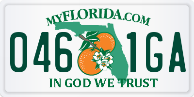 FL license plate 0461GA