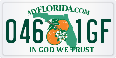 FL license plate 0461GF