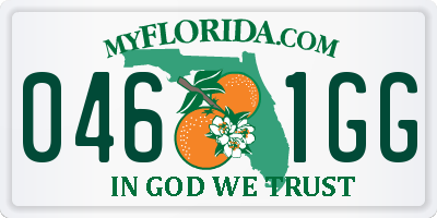 FL license plate 0461GG