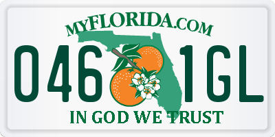 FL license plate 0461GL
