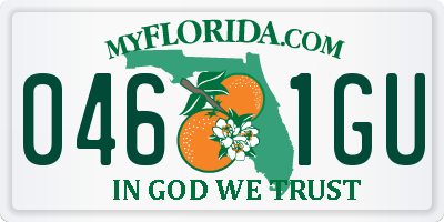 FL license plate 0461GU