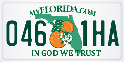 FL license plate 0461HA