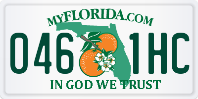 FL license plate 0461HC