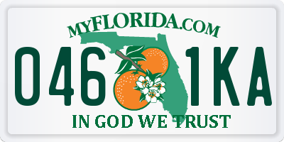 FL license plate 0461KA