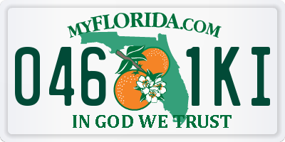 FL license plate 0461KI