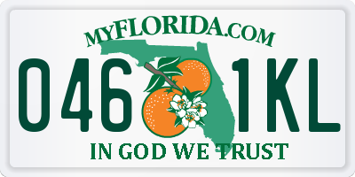 FL license plate 0461KL