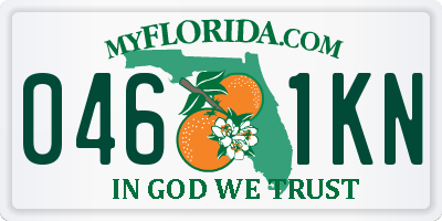 FL license plate 0461KN
