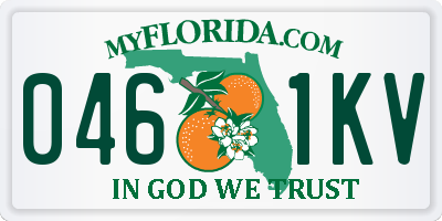 FL license plate 0461KV