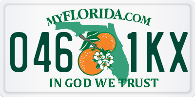 FL license plate 0461KX