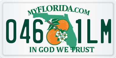 FL license plate 0461LM