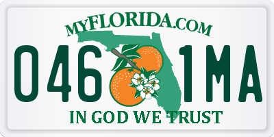 FL license plate 0461MA