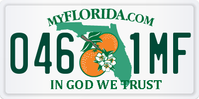 FL license plate 0461MF