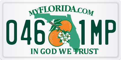 FL license plate 0461MP