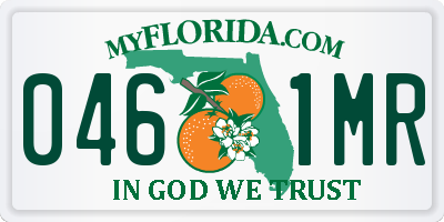 FL license plate 0461MR