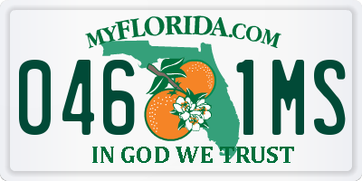 FL license plate 0461MS