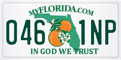 FL license plate 0461NP