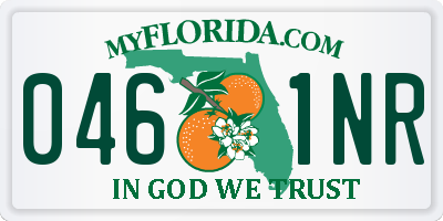 FL license plate 0461NR