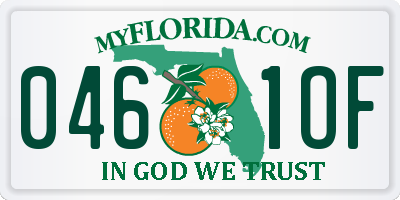 FL license plate 0461OF