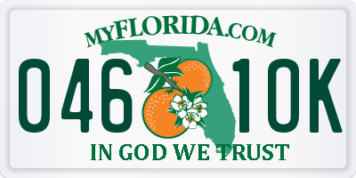 FL license plate 0461OK