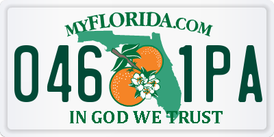 FL license plate 0461PA