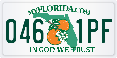 FL license plate 0461PF