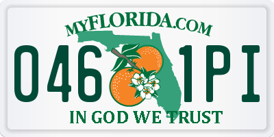FL license plate 0461PI
