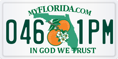 FL license plate 0461PM
