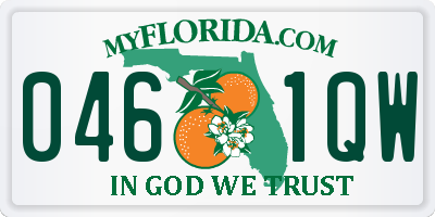 FL license plate 0461QW