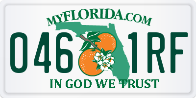 FL license plate 0461RF