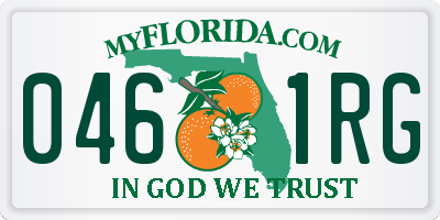 FL license plate 0461RG