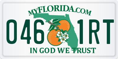 FL license plate 0461RT