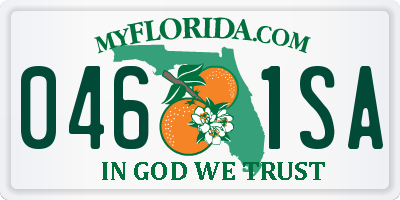 FL license plate 0461SA