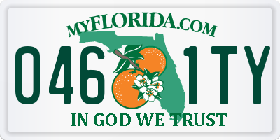 FL license plate 0461TY