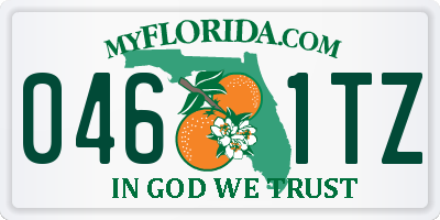 FL license plate 0461TZ