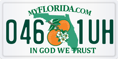 FL license plate 0461UH