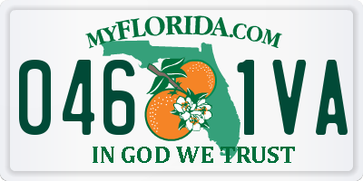 FL license plate 0461VA