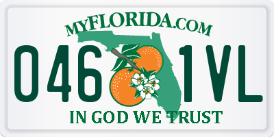 FL license plate 0461VL