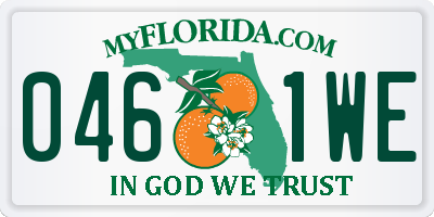 FL license plate 0461WE