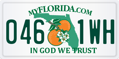 FL license plate 0461WH