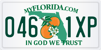 FL license plate 0461XP