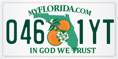 FL license plate 0461YT