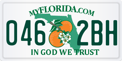 FL license plate 0462BH